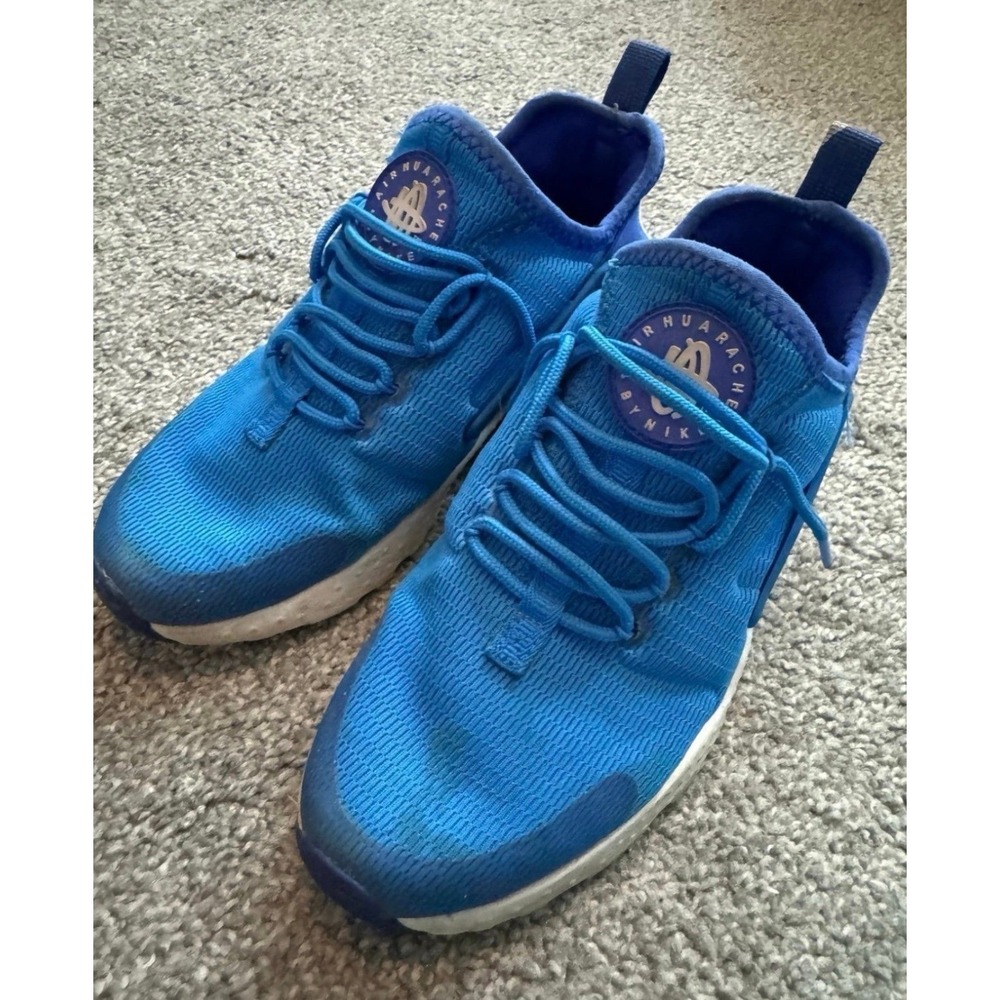Nike Air Huarache Run Women Blue Athletic Sneakers Size 5.5